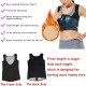 Women Casual Sports Sauna Zipper Solid Color Sleeveless Tank Top