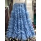 Women Fashion Mesh Heavy Industry Super Large Swing Cake Skirt