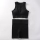 Women Yoga Fashion Solid Color Shorts Sports Two-Piece Set