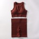 Women Yoga Fashion Solid Color Shorts Sports Two-Piece Set
