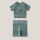 Women Yoga Fashion Solid Color Shorts Sports Two-Piece Set