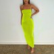 Women'S Fashion Sexy Backless Lace-Up Halter Neck Slim Maxi Dress