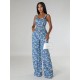 Women Fashion Denim Jacquard Set
