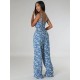 Women Fashion Denim Jacquard Set