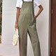 Fashionable Simple Solid Color Adjustable Waist Pregnant Women Jumpsuits