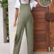 Fashionable Simple Solid Color Adjustable Waist Pregnant Women Jumpsuits